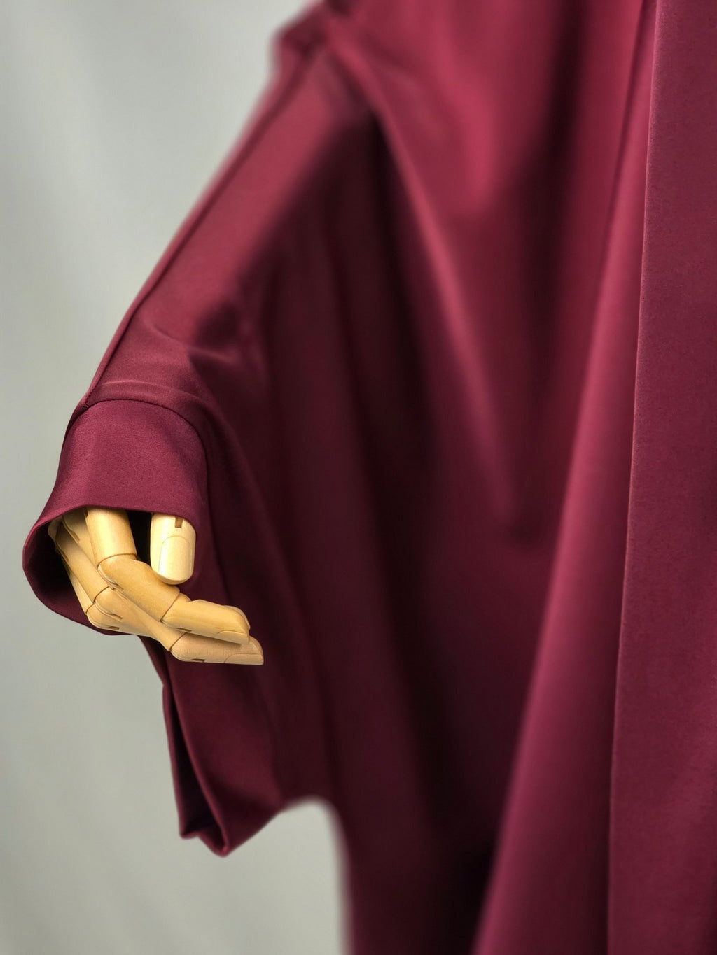 Burgundy Batwing Abaya Set | Rumman by NISA