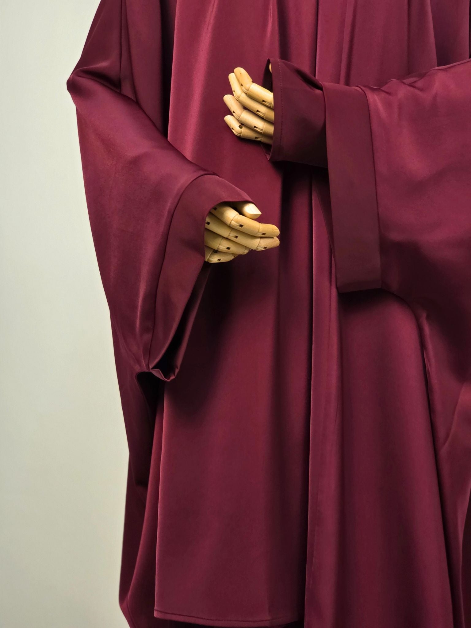 Burgundy Batwing Abaya Set | Rumman by NISA
