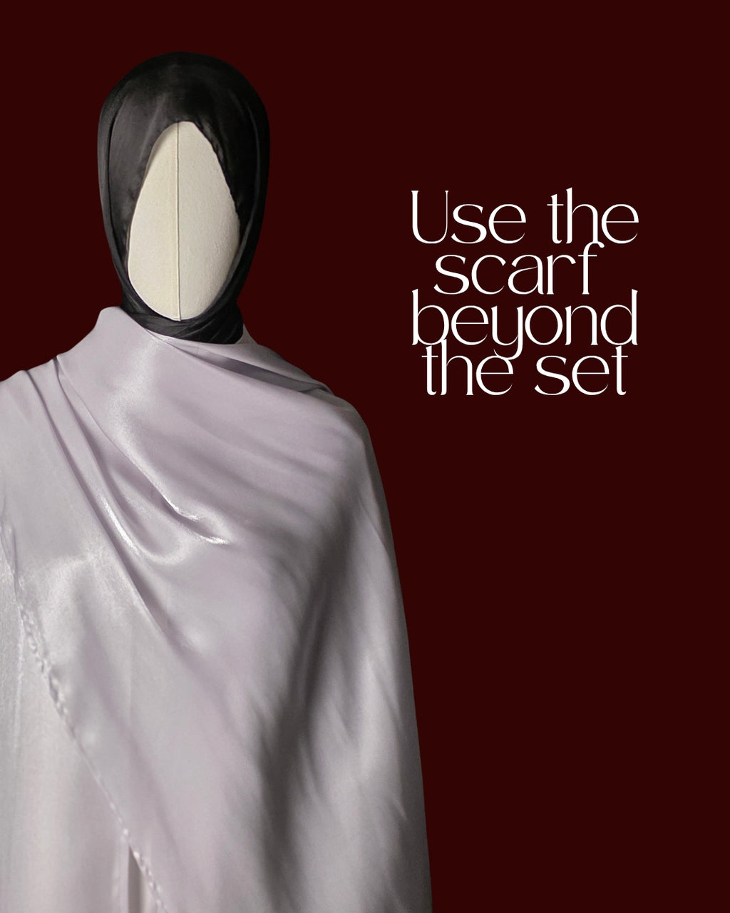 Silver 3-Piece Formal Abaya Set  | Aure by NISA