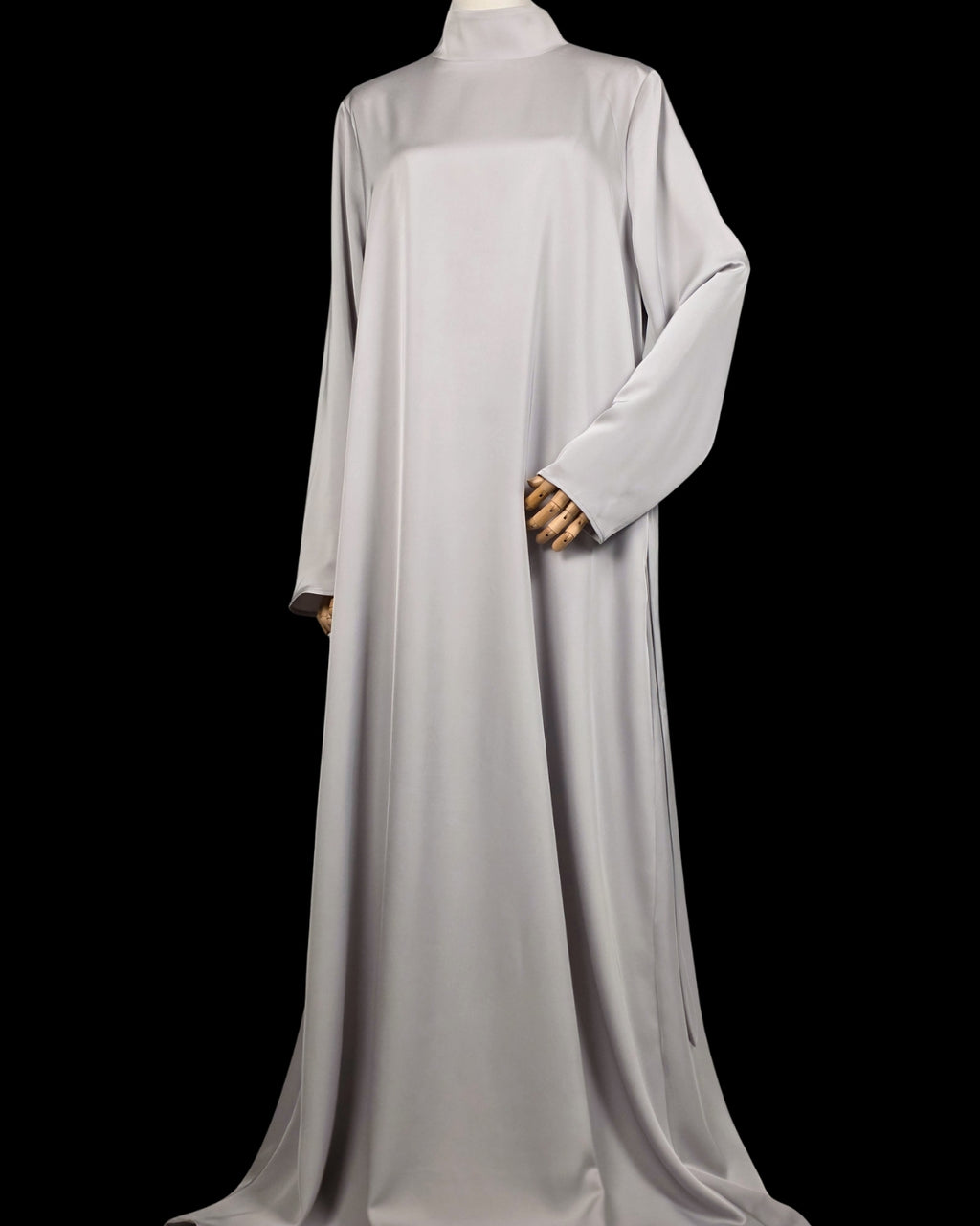 Silver 3-Piece Formal Abaya Set  | Aure by NISA