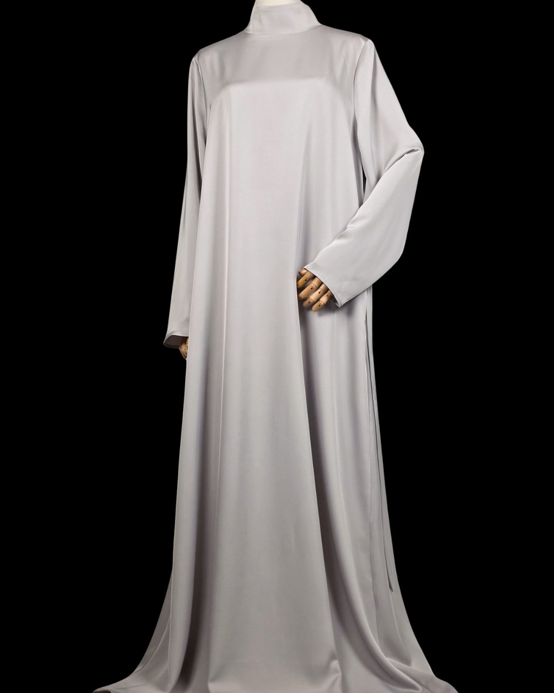 Silver 3-Piece Formal Abaya Set  | Aure by NISA