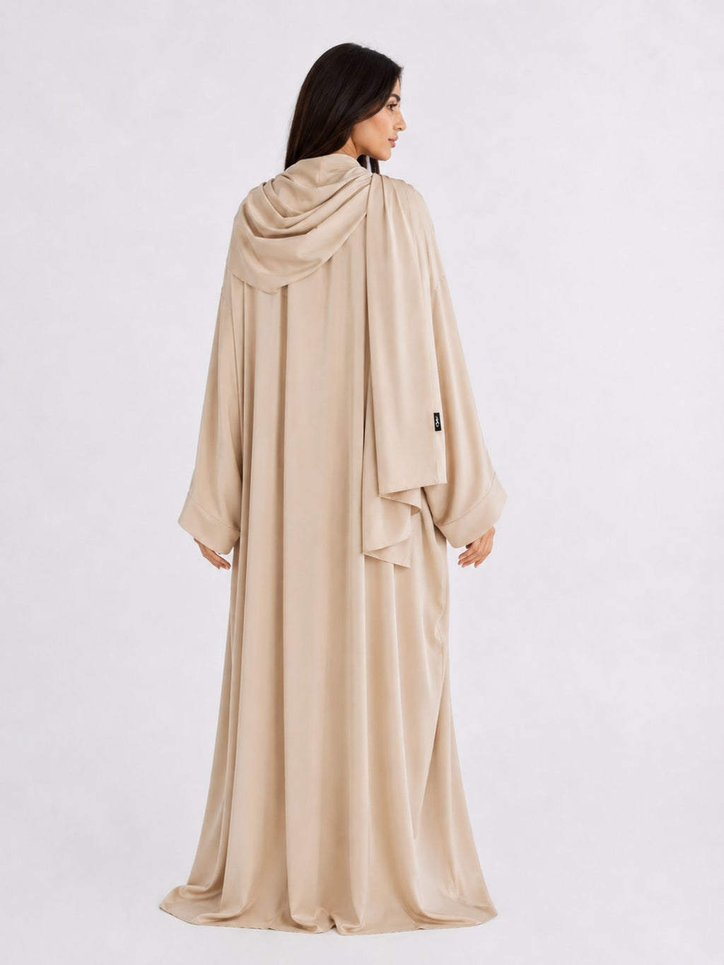 Beige Batwing Abaya Set | Safhah by NISA