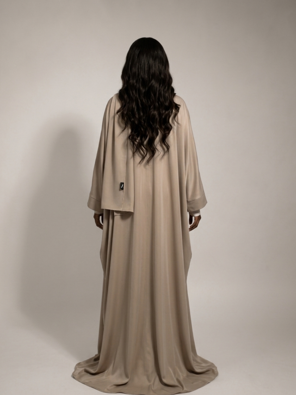Beige Batwing Abaya Set | Safhah by NISA