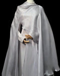 Silver Cape Abaya Set (2-Piece) | Aure by NISA