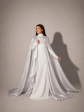Silver Cape (2-Piece) Abaya Set | Aure by NISA